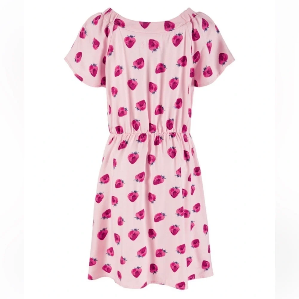 Epic Threads big kids girls novelty pink strawberry pullover peasant dress